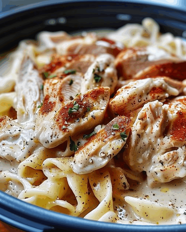 Slow Cooker Cajun Chicken Alfredo