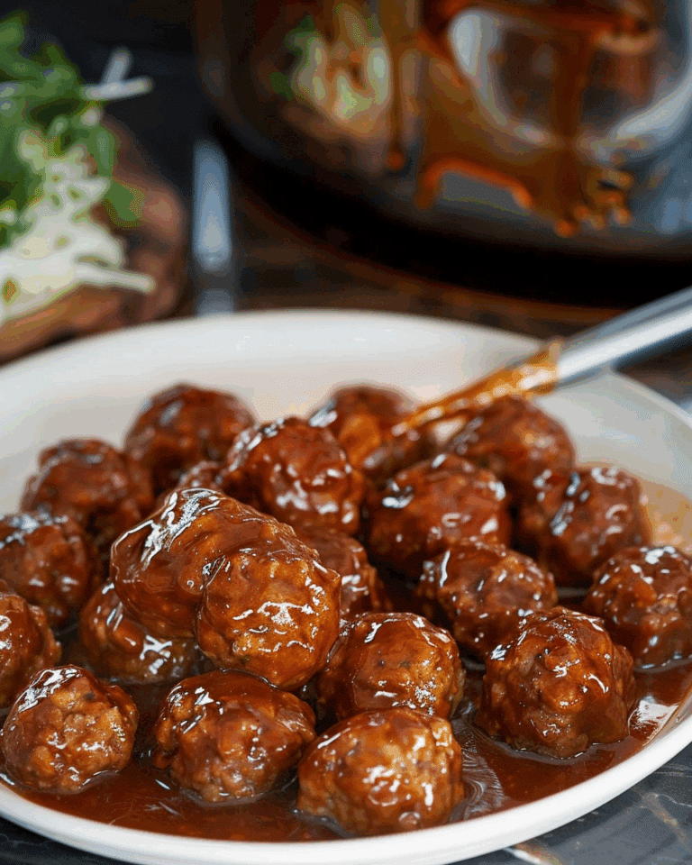 Slow Cooker Salisbury Steak Meatballs