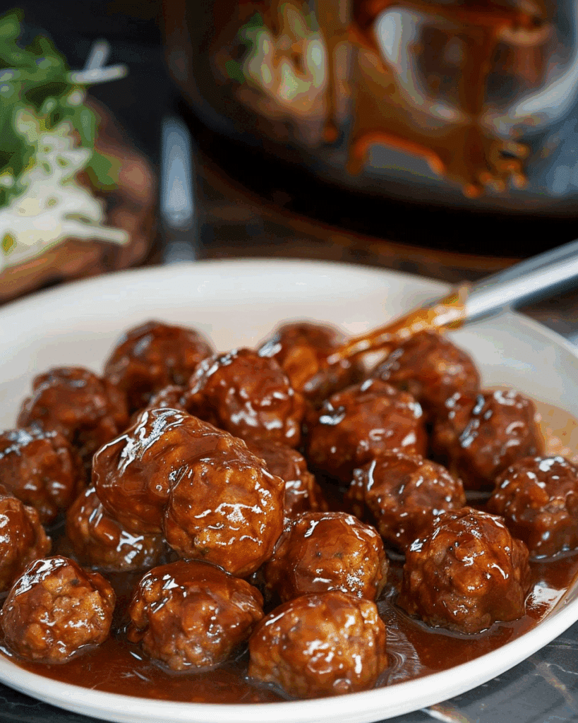 Slow Cooker Salisbury Steak Meatballs
