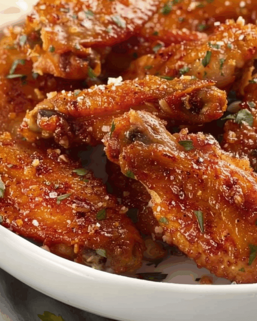Crispy Garlic Parmesan Chicken Wings