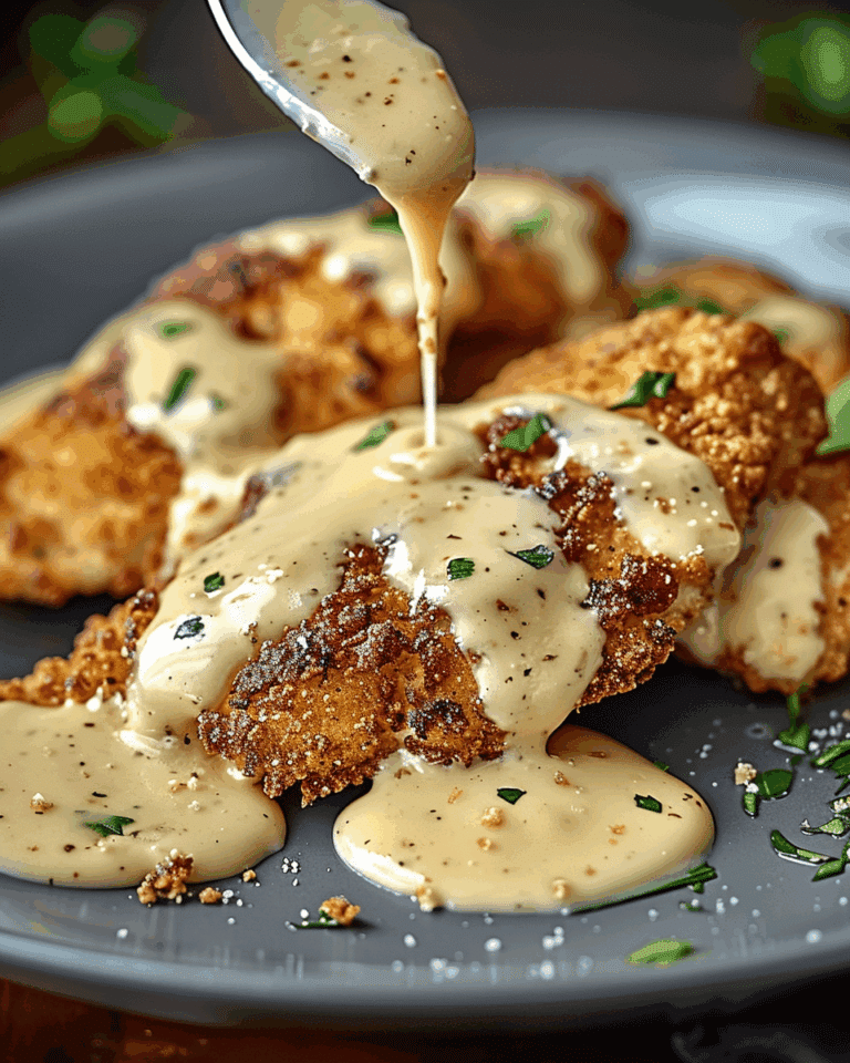 Crispy Parmesan Chicken with a Rich Garlic Sauce