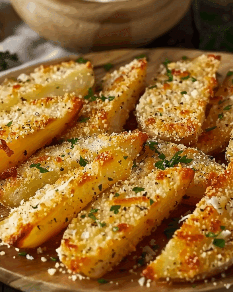 Baked Garlic Parmesan Potato Wedges