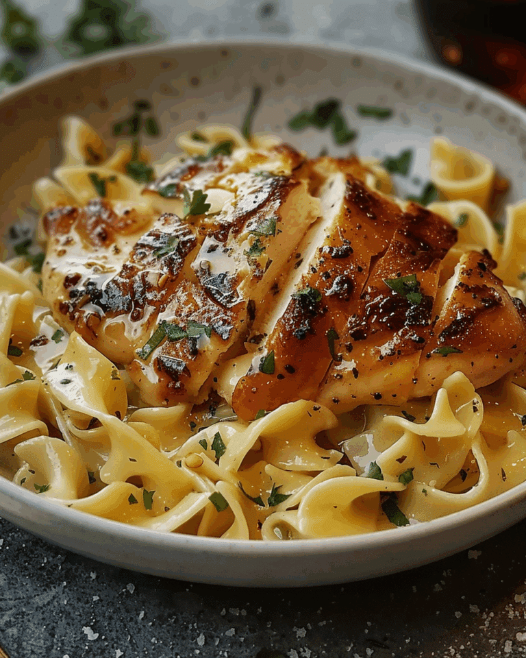 Chicken with Buttered Noodles