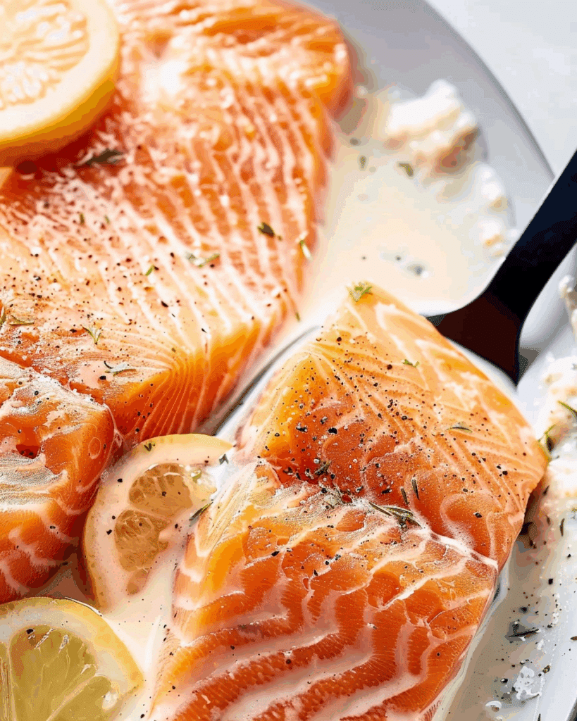 Salmon With Lemon Cream Sauce