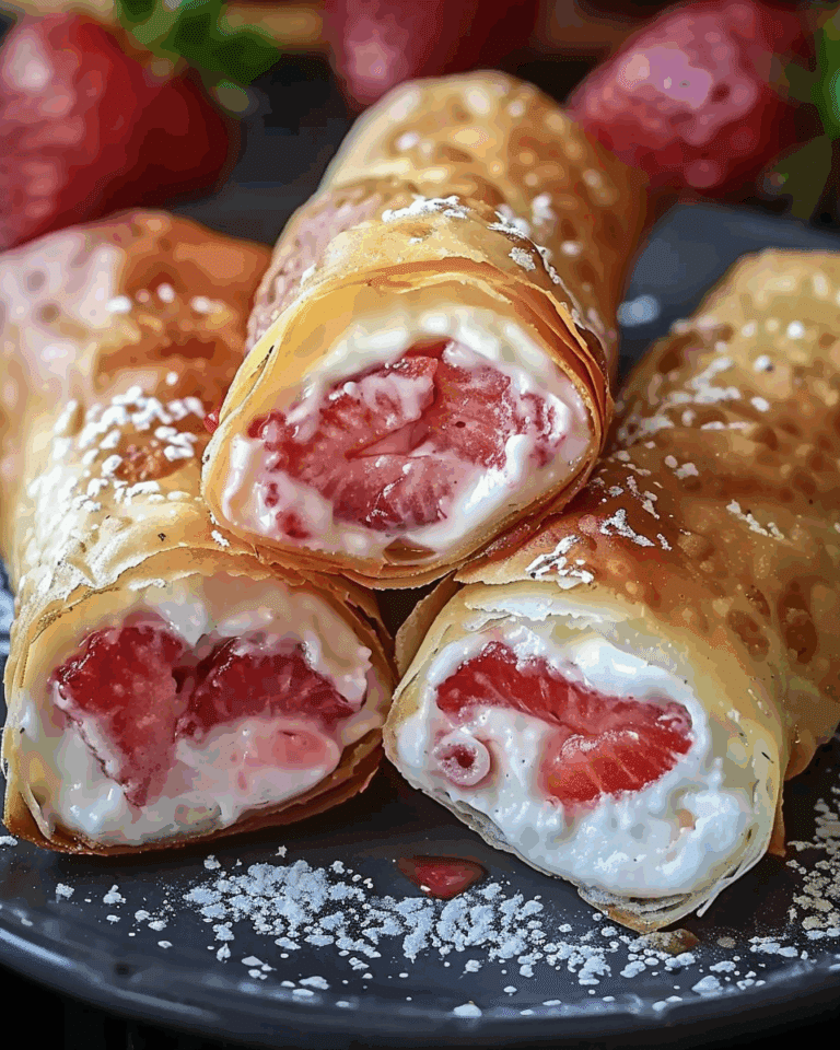 Strawberry Cheesecake Eggrolls