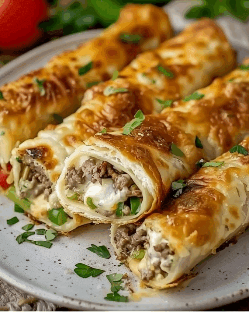 Keto Philly Cheesesteak Roll-Ups