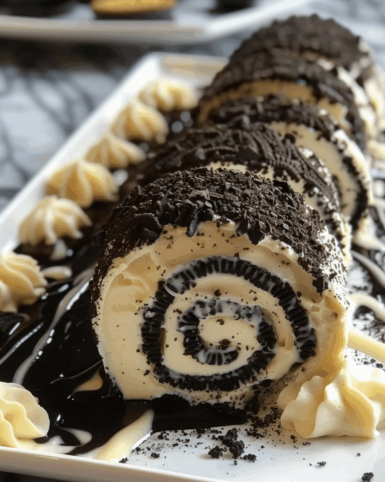 Oreo Cream Cheese Cheesecake Sushi Roll