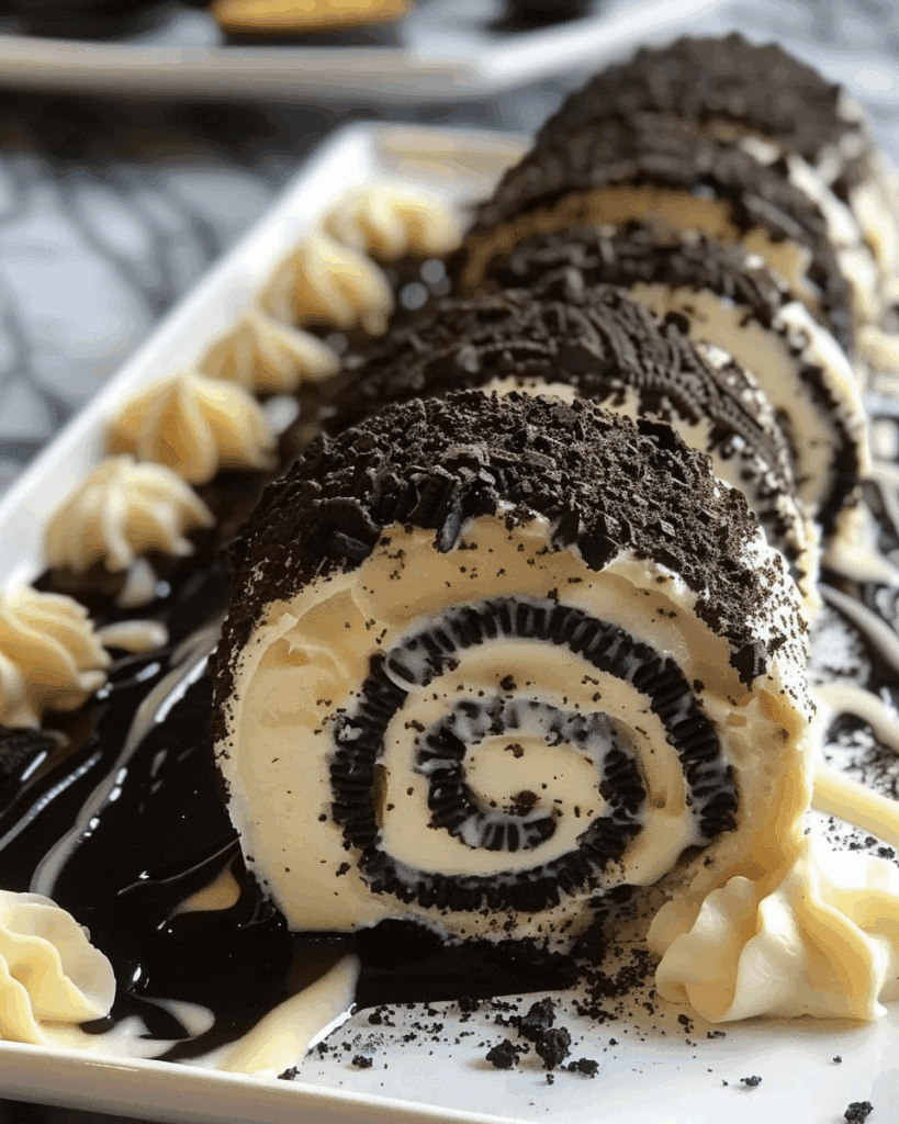 Oreo Cream Cheese Cheesecake Sushi Roll