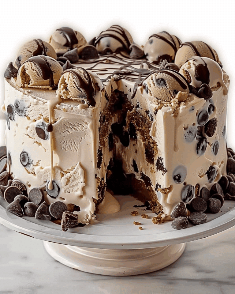 Chocolate Chip Cookie Dough Ice Cream Cake