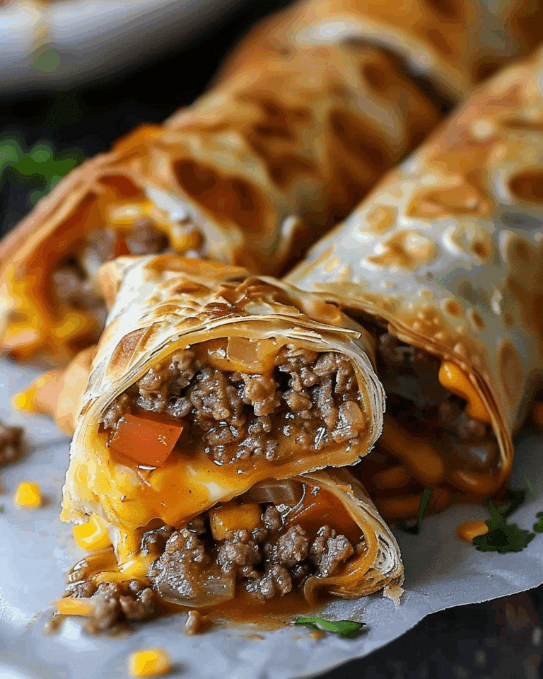 Cheeseburger Eggrolls