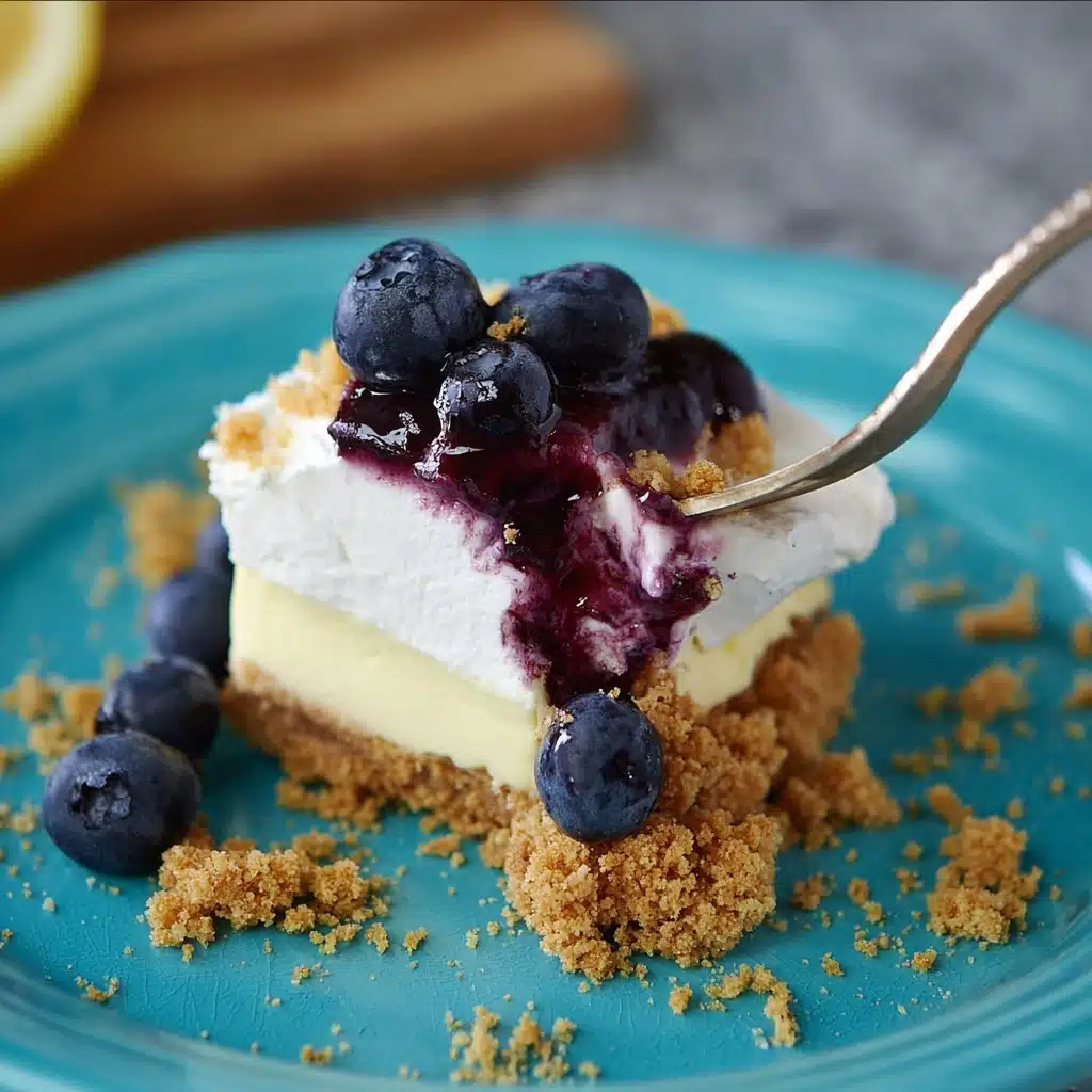 No Bake Lemon Blueberry Dessert Recipe - Recipe Image