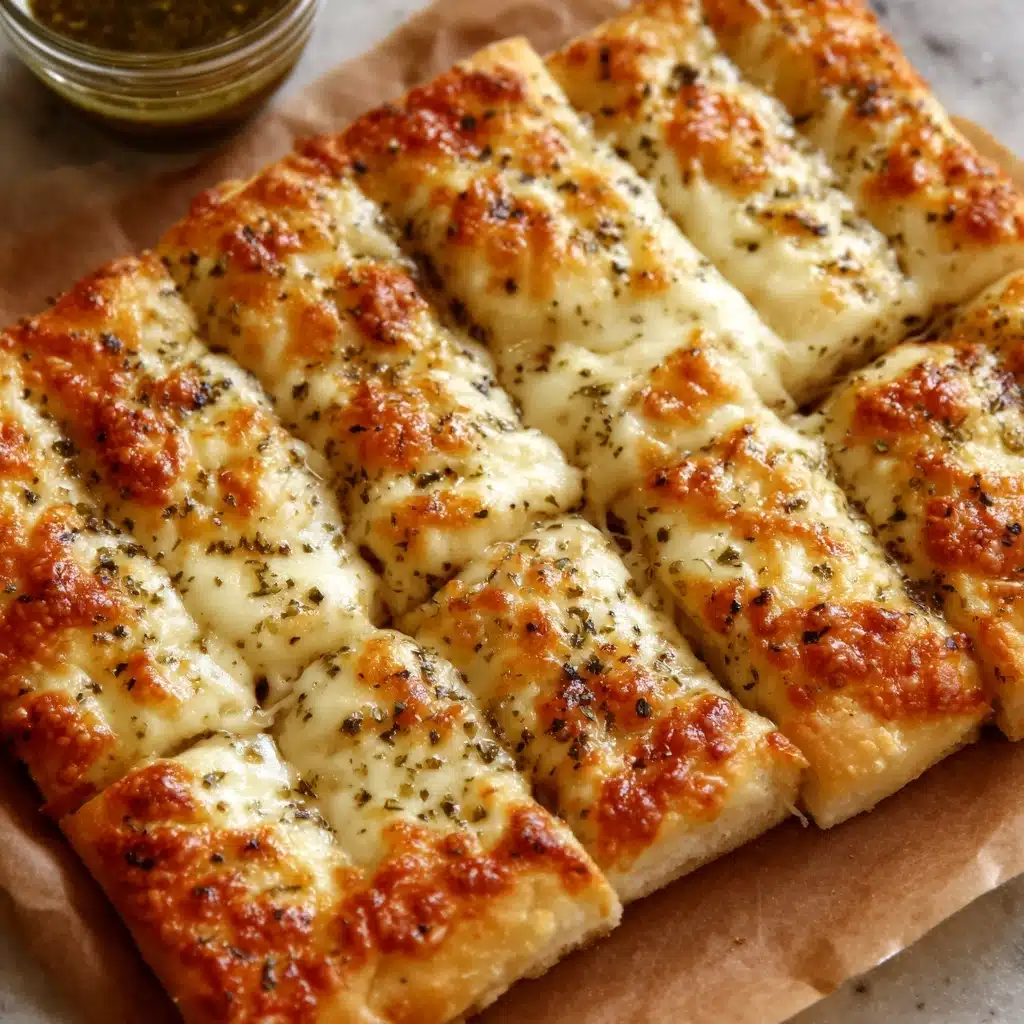 Homemade Cheesy Breadsticks Recipe - Recipe Image