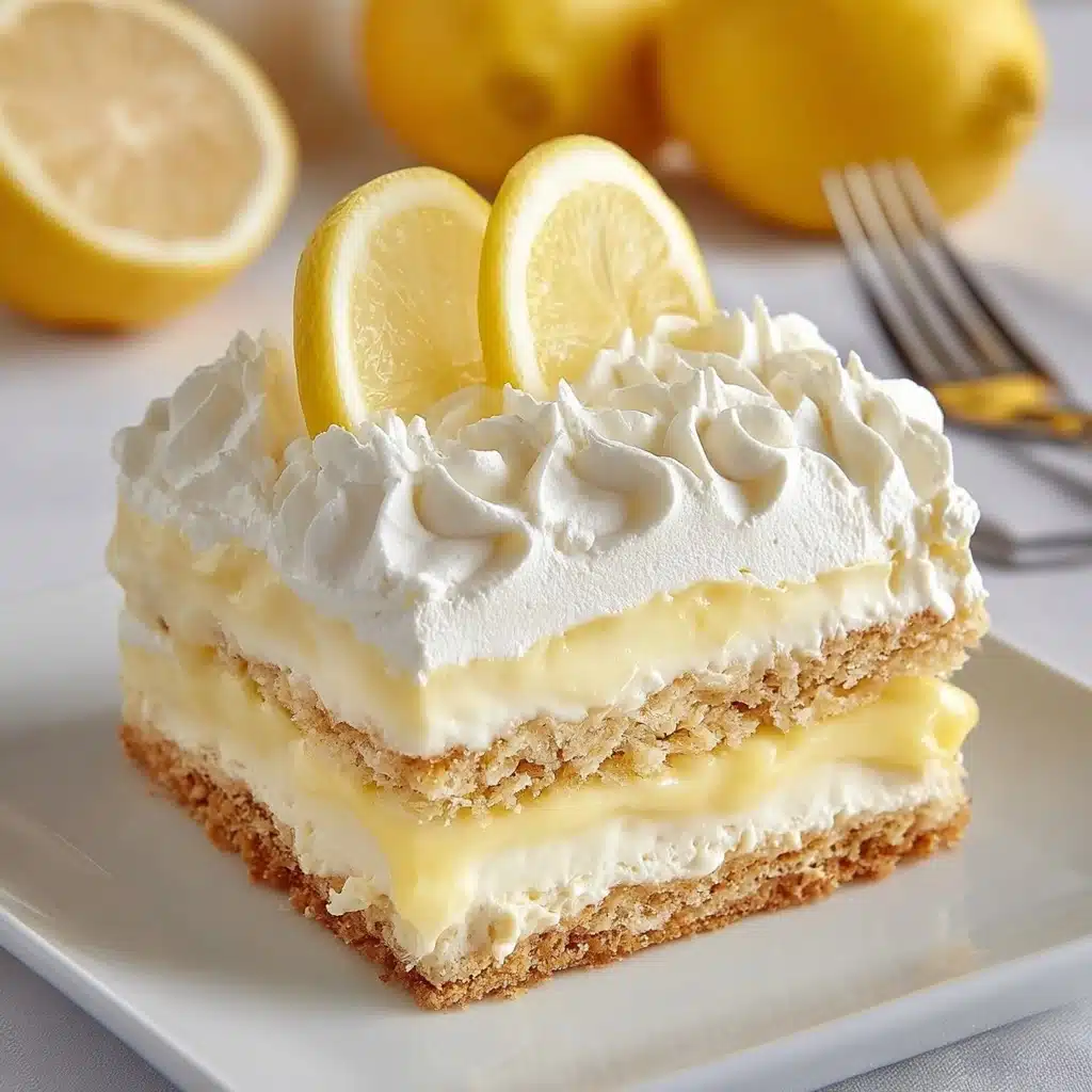 No-Bake Lemon Éclair Cake Recipe - Recipe Image