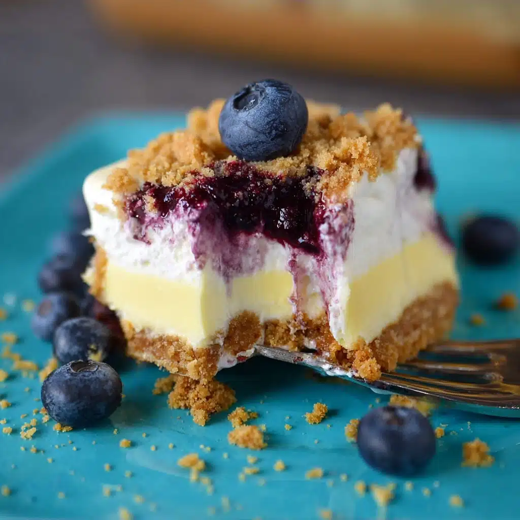 No Bake Lemon Blueberry Dessert Recipe - Recipe Image