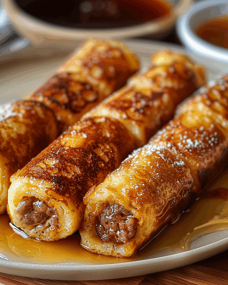 Sausage French Toast Roll-Ups