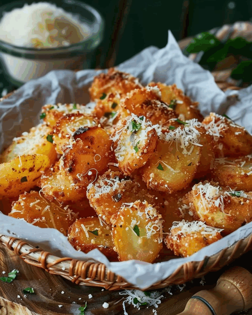 Crispy Crunchy Parmesan Potatoes
