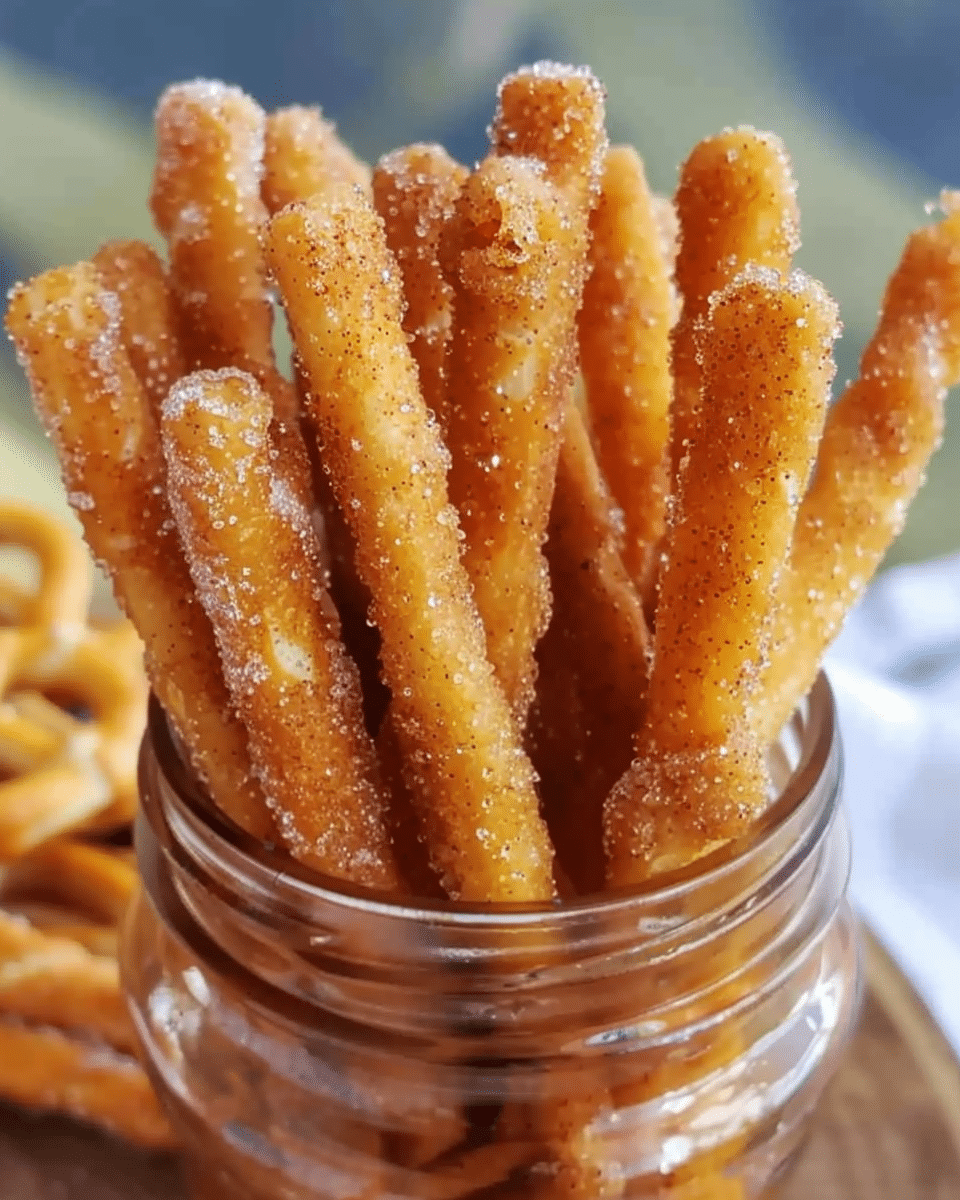 Cinnamon Sugar Pretzel Sticks Recipe