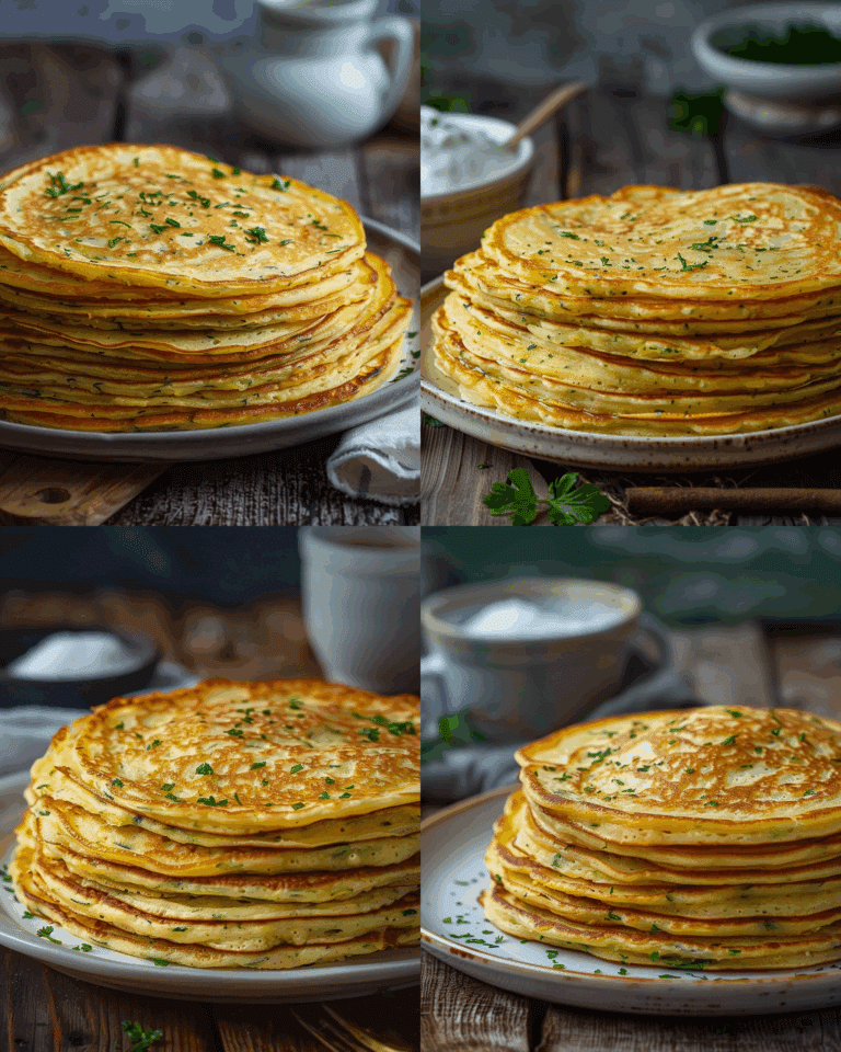 Fluffy Zucchini and Potato Pancakes