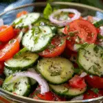 Marinated Cucumber, Tomato & Onion Salad