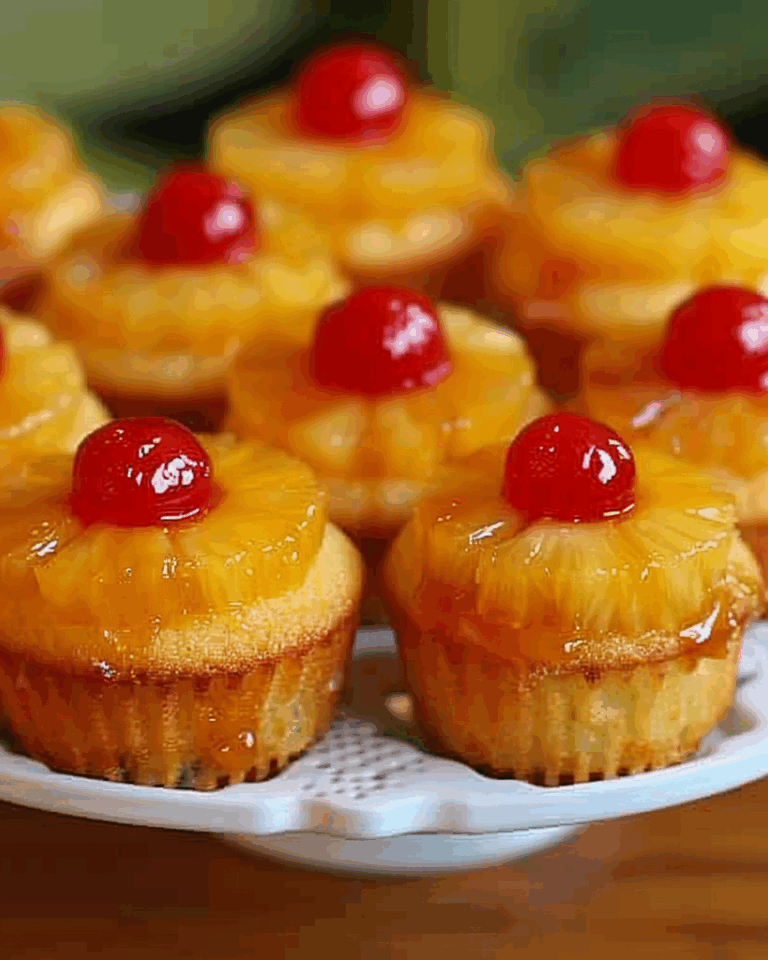 Pineapple Upside Down Cupcakes