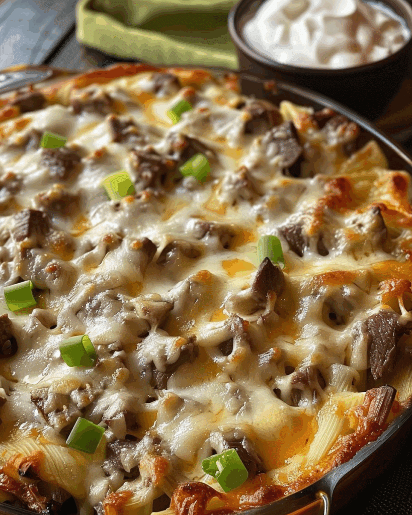 Philly Cheese Steak Casserole
