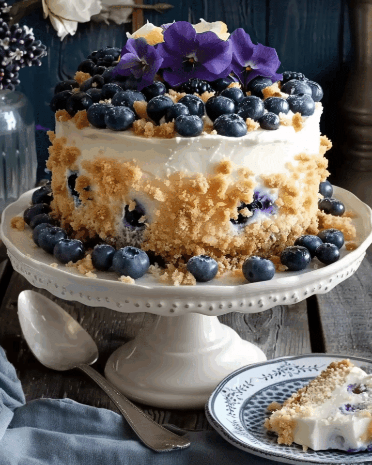 Blueberry Lemon Crumble Cake