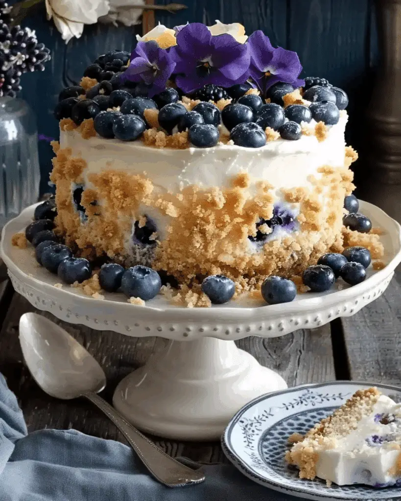 Blueberry Lemon Crumble Cake