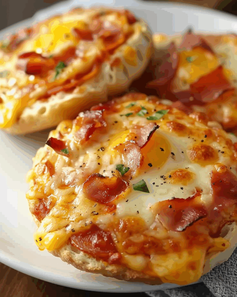 English Muffin Breakfast Pizzas