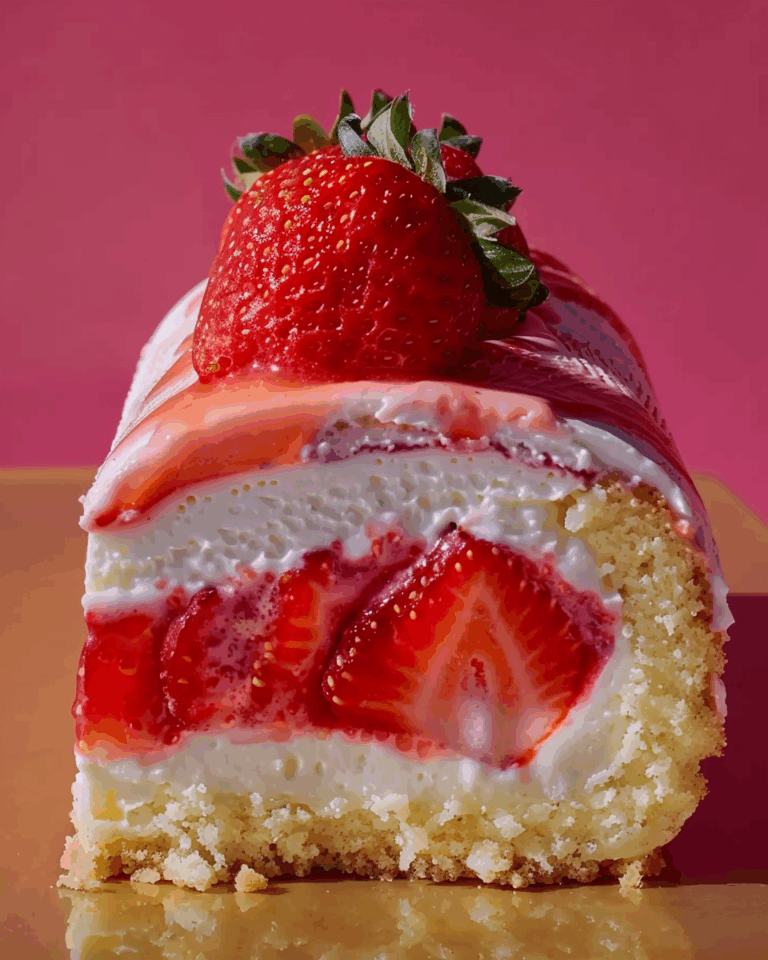 Strawberry Shortcake Cheesecake Roll