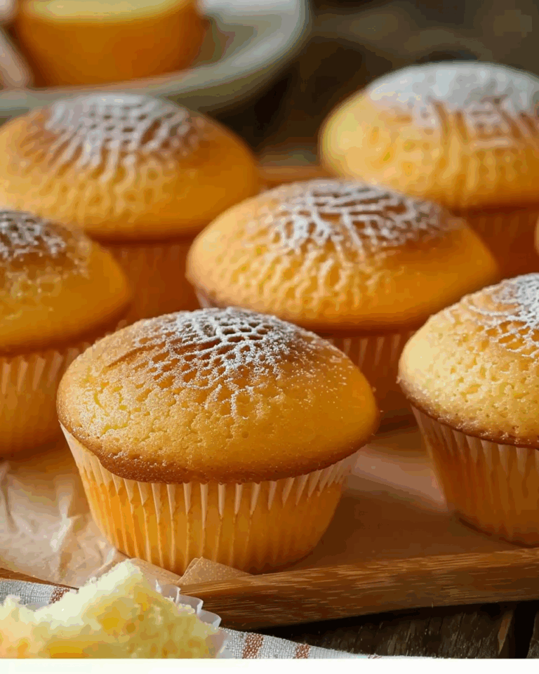 Japanese Castella Cupcakes