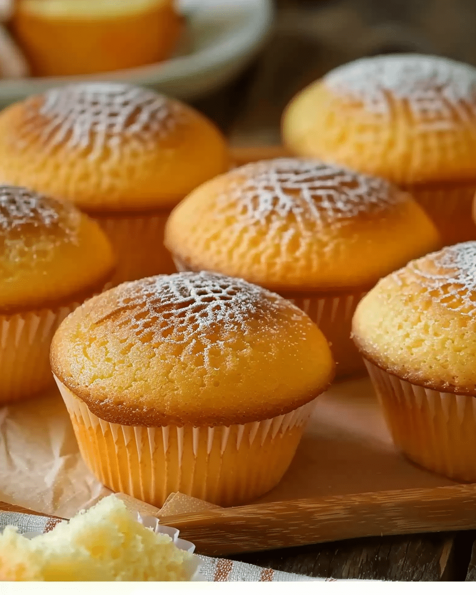 Japanese Castella Cupcakes