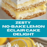 No-Bake Lemon Éclair Cake Recipe