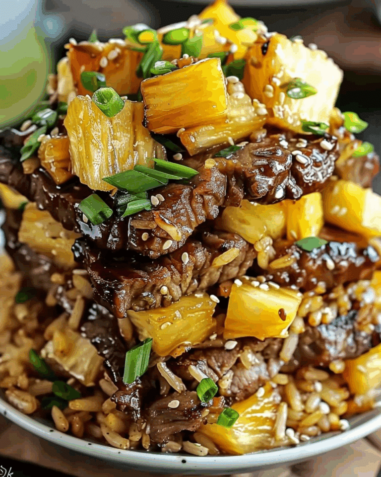 Teriyaki Beef & Pineapple Rice Bowl