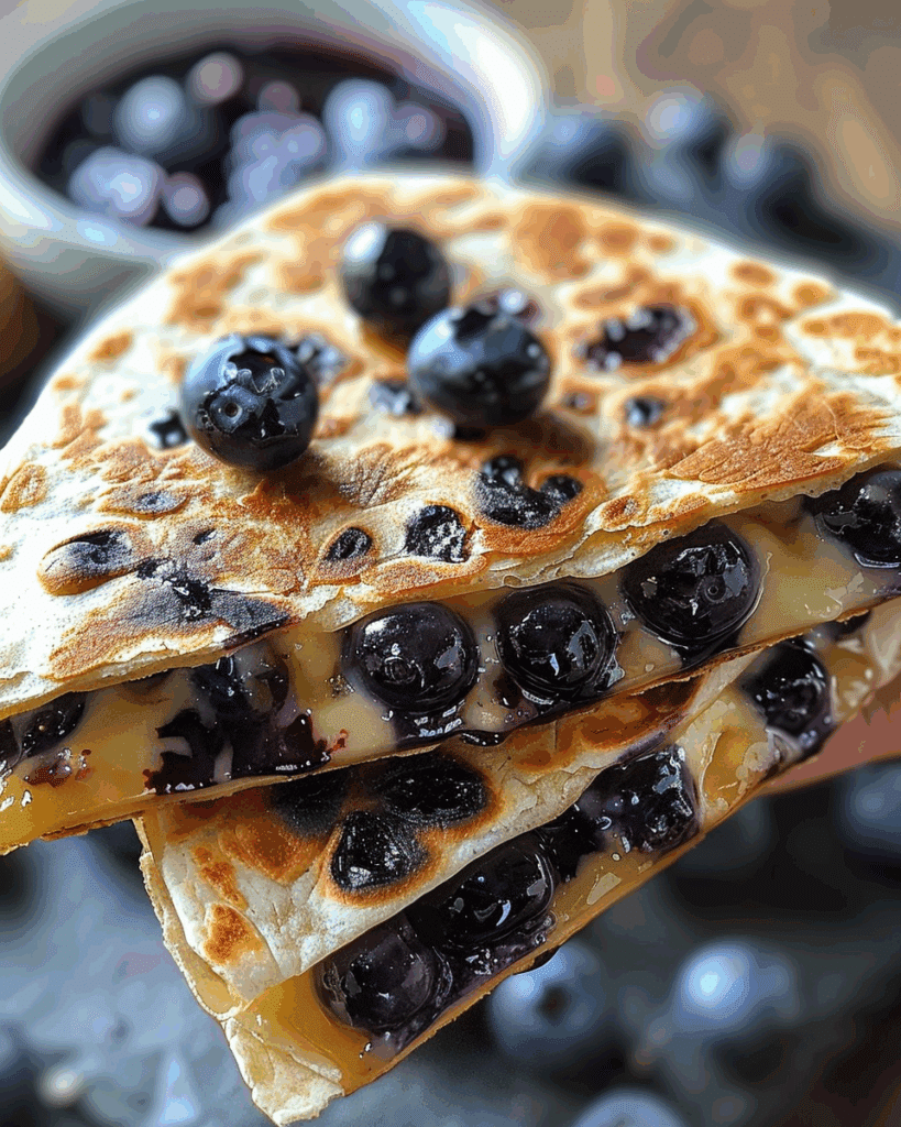 Blueberry Breakfast Quesadilla