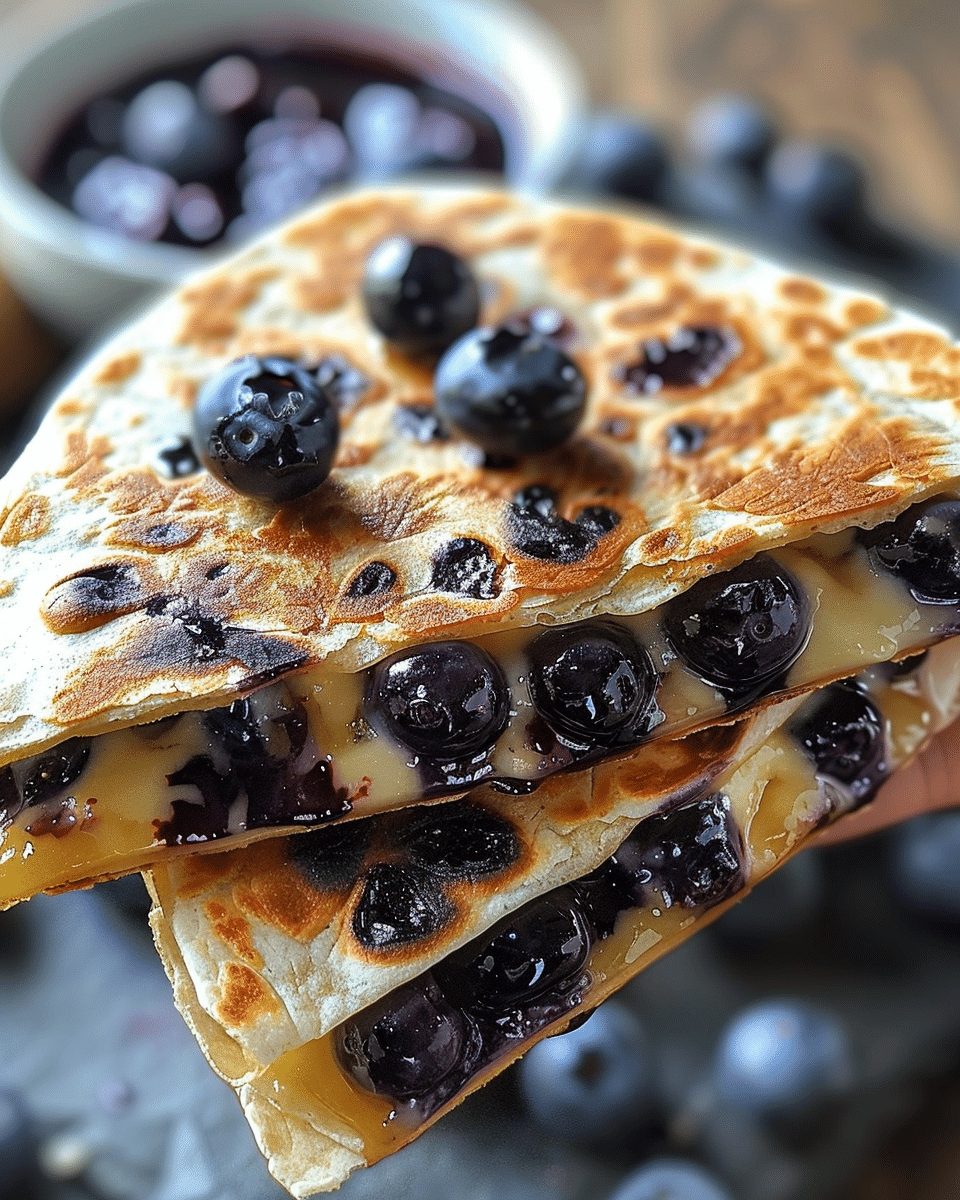 Blueberry Breakfast Quesadilla
