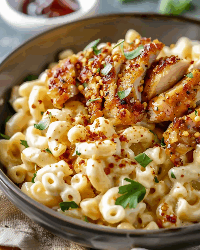 Honey Pepper Chicken Mac and Cheese
