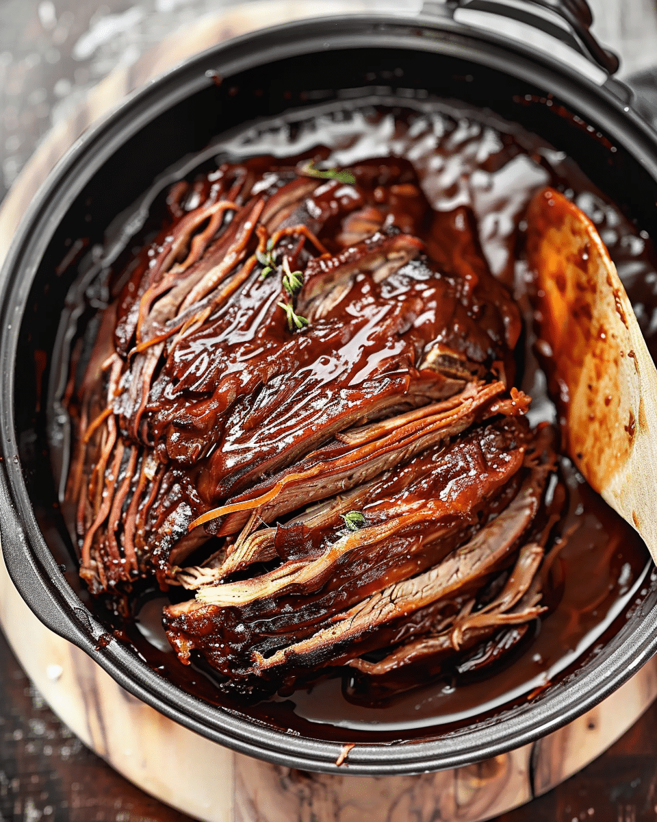 Slow Cooker BBQ Beef Brisket