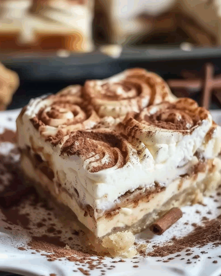 Cinnamon Roll Cheesecake Bars