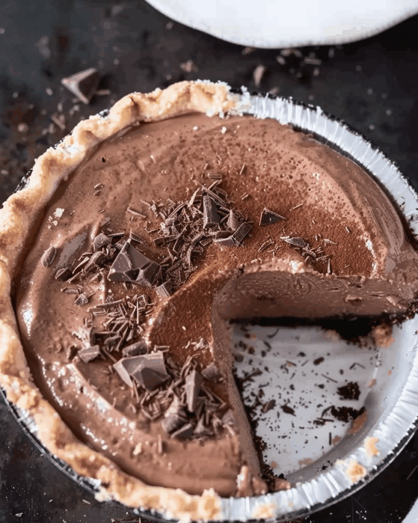 No Bake Chocolate Pudding Pie