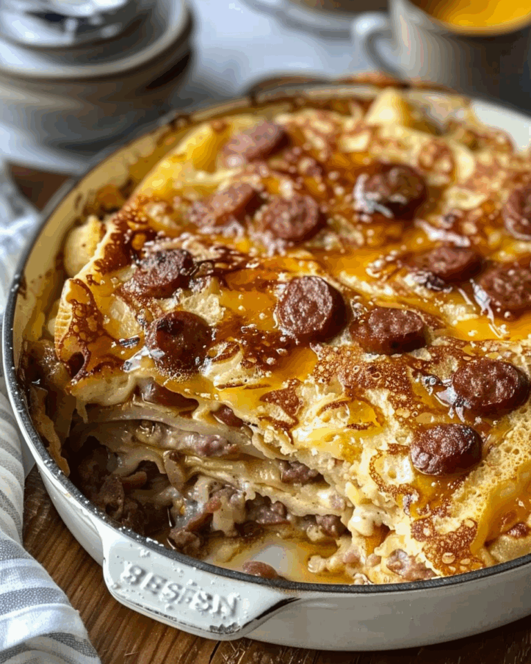Pancake Sausage Breakfast Bake