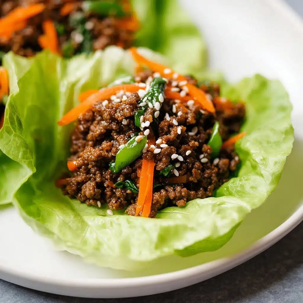 Asian Style Ground Beef Lettuce Wraps Recipe - Recipe Image