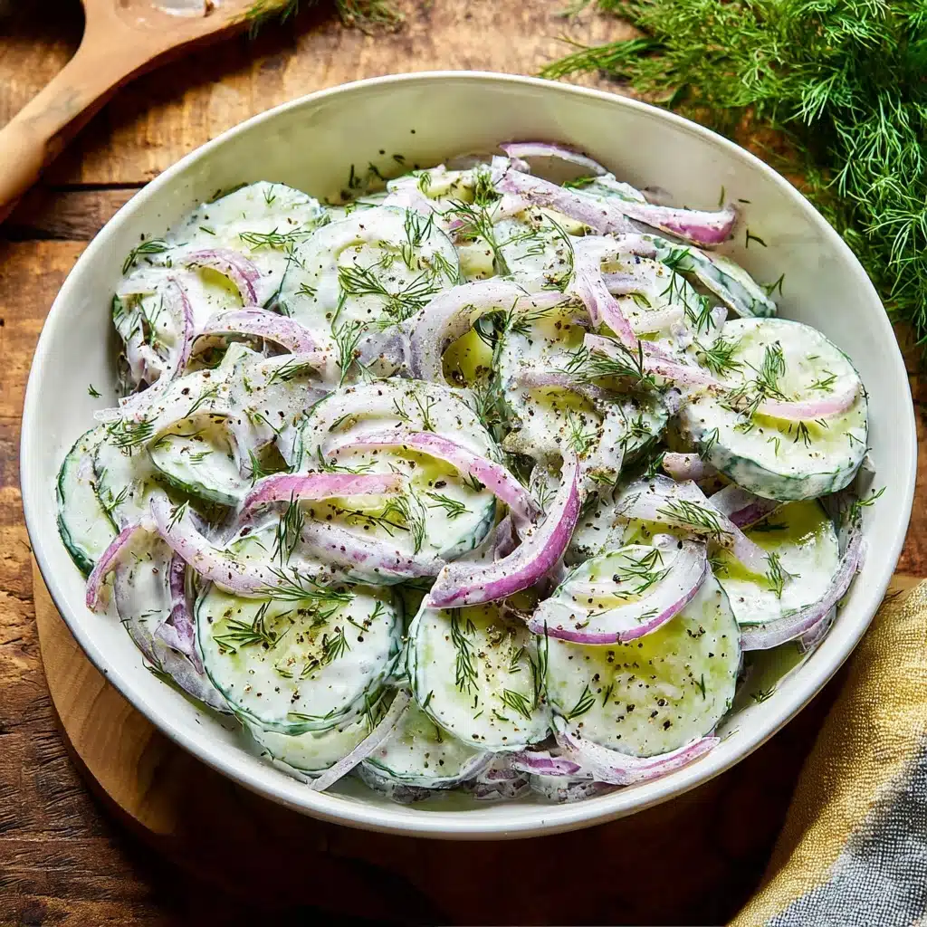 Creamy Cucumber Salad Recipe 5 Creamy Cucumber Salad Recipe - Recipe Image