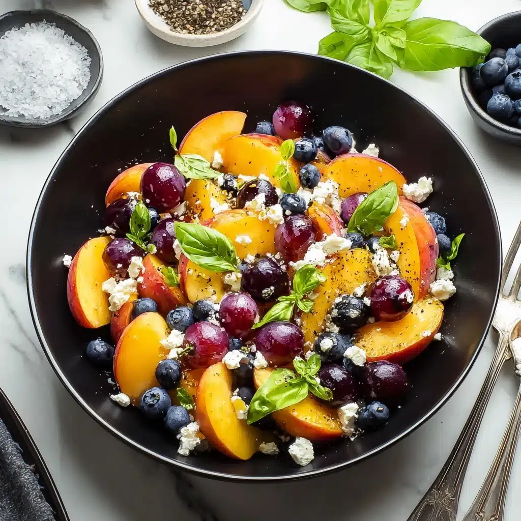 Blueberry Peach Feta Salad Recipe - Recipe Image