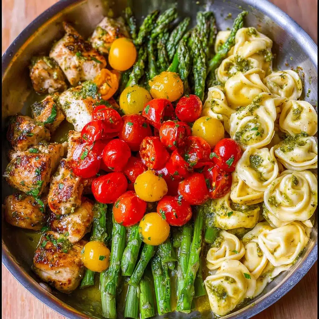 Pesto Chicken Tortellini and Veggies Recipe 5 Pesto Chicken Tortellini and Veggies Recipe - Recipe Image