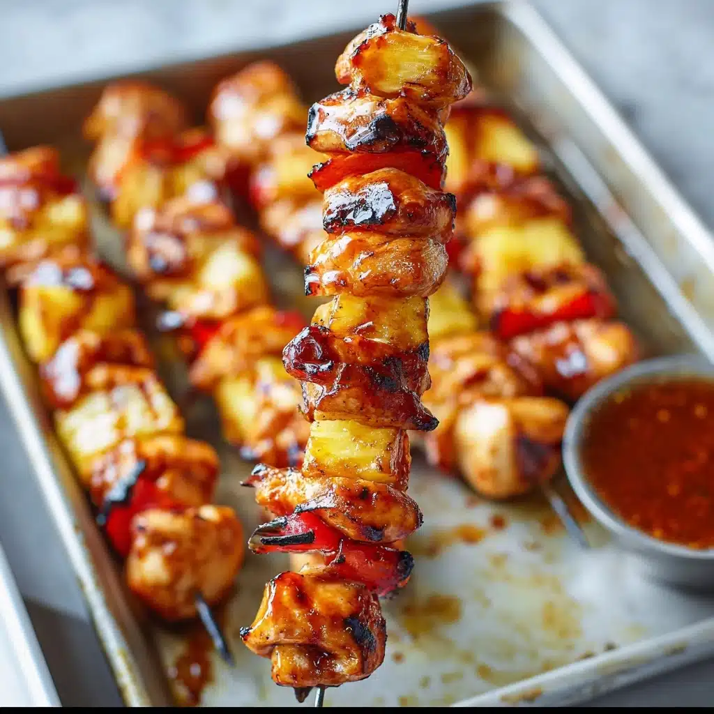 BBQ Pineapple Chicken Kabobs Recipe - Recipe Image