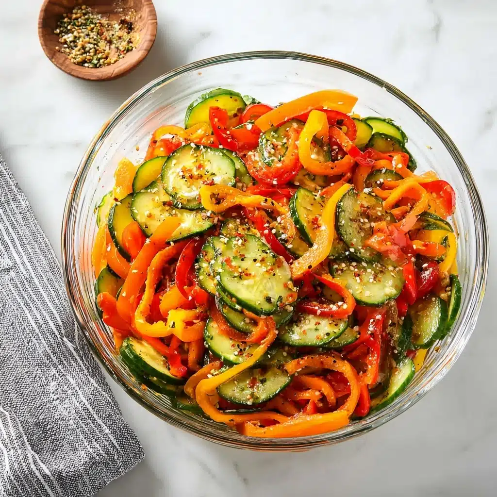 Viral Cucumber Pepper Salad Recipe 5 Viral Cucumber Pepper Salad Recipe - Recipe Image