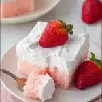 3 Ingredient No Bake Strawberry Cloud Cake Recipe