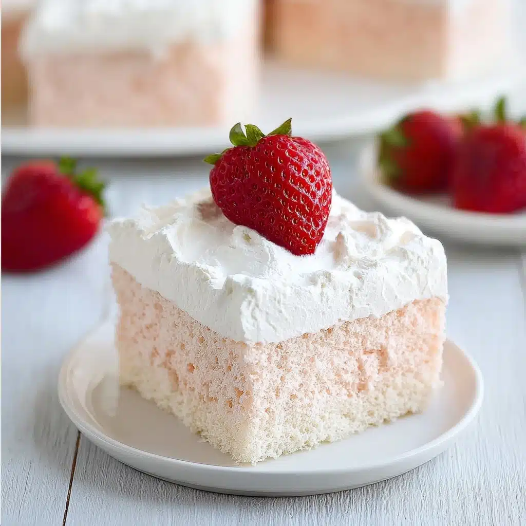 3 Ingredient No Bake Strawberry Cloud Cake Recipe - Recipe Image