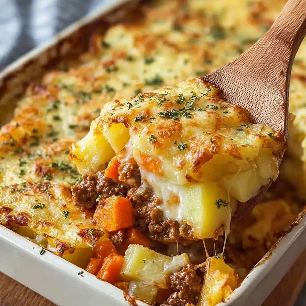 Transfer the meat-and-sauce mixture into a greased 9×13-inch baking dish Recipe - Recipe Image