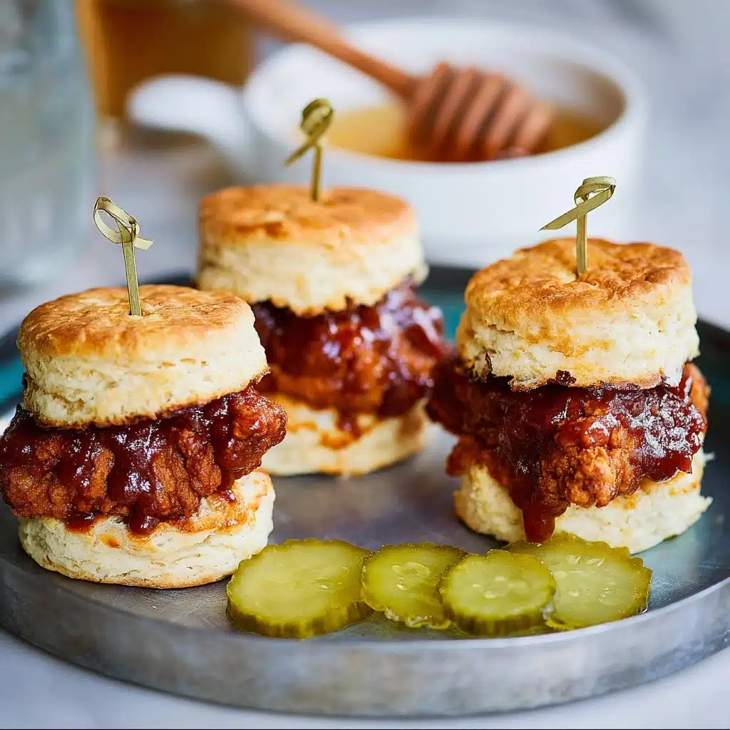 Hot Honey Chicken Biscuits Recipe - Recipe Image